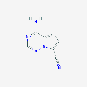 4-Aminopyrrolo[2,1-f][1,2,4]triazine-7-carbonitrile