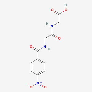molecular formula C11H11N3O6 B1297065 4-硝基苯甲酰甘氨酰甘氨酸 CAS No. 78196-53-9