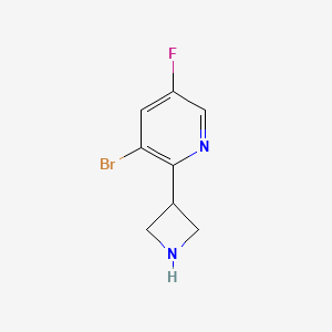 2-(Azetidin-3-yl)-3-bromo-5-fluoropyridine