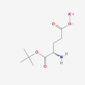 molecular formula C9H16KNO4 B12970690 Potassium (S)-4-amino-5-(tert-butoxy)-5-oxopentanoate 