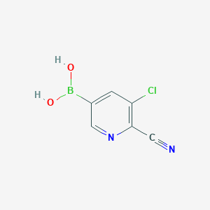 (5-Chloro-6-cyanopyridin-3-yl)boronic acid