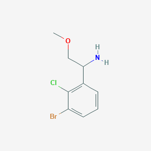 1-(3-Bromo-2-chlorophenyl)-2-methoxyethanamine