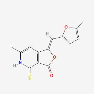 4-Mercapto-6-methyl-1-((5-methylfuran-2-yl)methylene)furo[3,4-c]pyridin-3(1H)-one