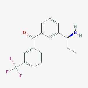 (S)-(3-(1-aminopropyl)phenyl)(3-(trifluoromethyl)phenyl)methanone hydrochloride