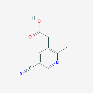 2-(5-Cyano-2-methylpyridin-3-yl)acetic acid