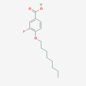 molecular formula C15H21FO3 B1297084 3-氟-4-正辛氧基苯甲酸 CAS No. 326-78-3