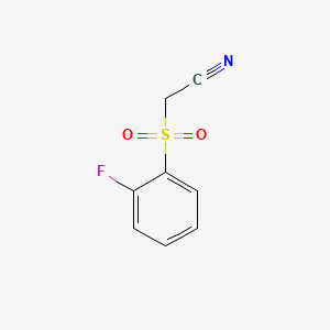 molecular formula C8H6FNO2S B1297091 [(2-氟苯基)磺酰基]乙腈 CAS No. 59849-52-4