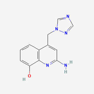 4-((1H-1,2,4-Triazol-1-yl)methyl)-2-aminoquinolin-8-ol