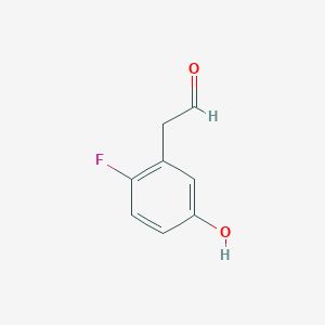 2-(2-Fluoro-5-hydroxyphenyl)acetaldehyde