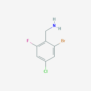 (2-Bromo-4-chloro-6-fluorophenyl)methanamine