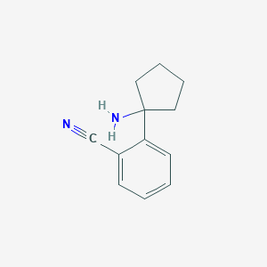 2-(1-Aminocyclopentyl)benzonitrile