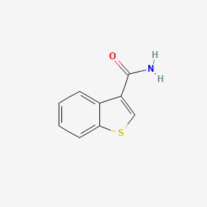 molecular formula C9H7NOS B1297106 苯并[b]噻吩-3-甲酰胺 CAS No. 858117-17-6