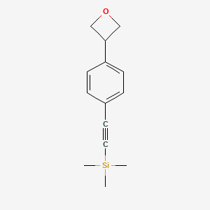 Trimethyl((4-(oxetan-3-yl)phenyl)ethynyl)silane