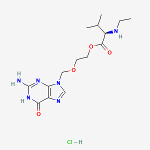 2-((2-Amino-6-oxo-1,6-dihydro-9H-purin-9-yl)methoxy)ethyl ethyl-D-valinate hydrochloride