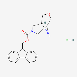 (9H-fluoren-9-yl)methyl 3-oxa-7,9-diazabicyclo[3.3.1]nonane-7-carboxylate hydrochloride