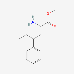 Methyl 2-amino-4-phenylhexanoate