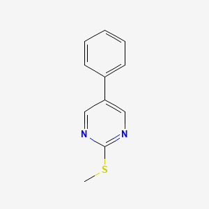 molecular formula C11H10N2S B1297111 2-(甲硫基)-5-苯基嘧啶 CAS No. 31408-20-5