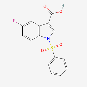 5-Fluoro-1-(phenylsulfonyl)-1h-indole-3-carboxylic acid