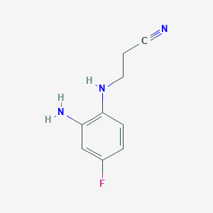 3-((2-Amino-4-fluorophenyl)amino)propanenitrile