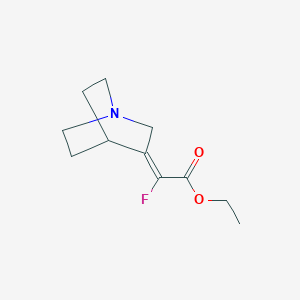 Ethyl (E)-2-fluoro-2-(quinuclidin-3-ylidene)acetate