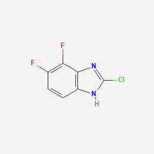 molecular formula C7H3ClF2N2 B12971331 2-Chloro-6,7-difluoro-1H-benzo[d]imidazole 