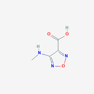 molecular formula C4H5N3O3 B12971334 4-(Methylamino)-1,2,5-oxadiazole-3-carboxylic acid CAS No. 354143-53-6