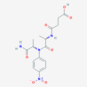 4-(((S)-1-(((S)-1-Amino-1-oxopropan-2-yl)(4-nitrophenyl)amino)-1-oxopropan-2-yl)amino)-4-oxobutanoic acid