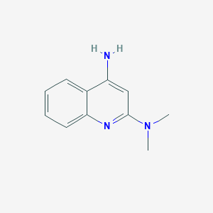 molecular formula C11H13N3 B1297137 N2,N2-二甲基喹啉-2,4-二胺 CAS No. 102669-54-5