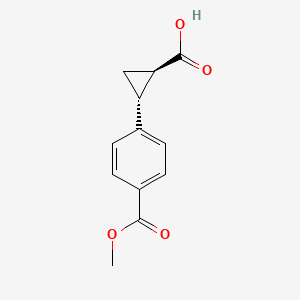 trans-2-(4-(Methoxycarbonyl)phenyl)cyclopropanecarboxylic acid