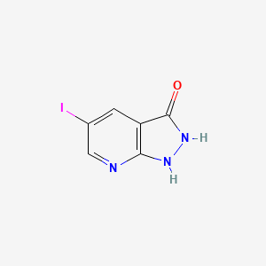 5-Iodo-1H-pyrazolo[3,4-b]pyridin-3(2H)-one