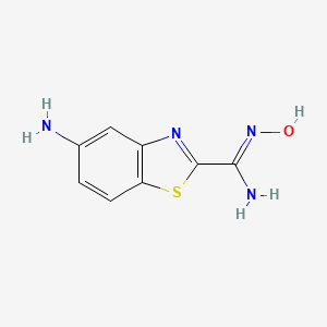 5-Amino-N-hydroxybenzo[d]thiazole-2-carboximidamide