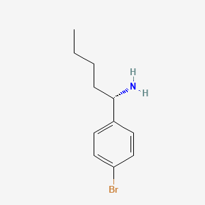 (S)-1-(4-Bromophenyl)pentan-1-amine