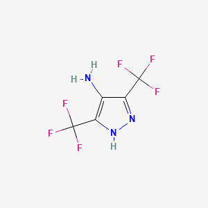 3,5-bis(trifluoromethyl)-1H-pyrazol-4-amine