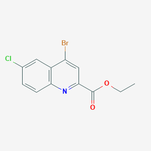 Ethyl 4-bromo-6-chloroquinoline-2-carboxylate