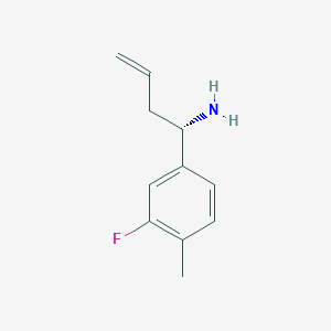 (S)-1-(3-Fluoro-4-methylphenyl)but-3-en-1-amine