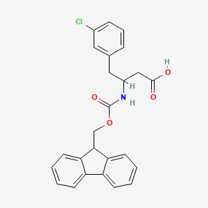 3-((((9H-Fluoren-9-yl)methoxy)carbonyl)amino)-4-(3-chlorophenyl)butanoic acid