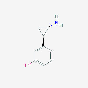 (1S,2R)-2-(3-Fluorophenyl)cyclopropan-1-amine