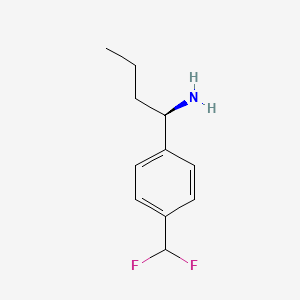 (R)-1-(4-(Difluoromethyl)phenyl)butan-1-amine