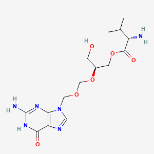 (S)-(S)-2-(((2-Amino-6-oxo-1H-purin-9(6H)-yl)methoxy)methoxy)-3-hydroxypropyl 2-amino-3-methylbutanoate