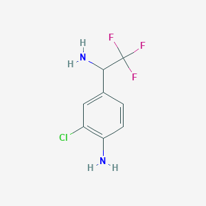 4-(1-Amino-2,2,2-trifluoroethyl)-2-chloroaniline