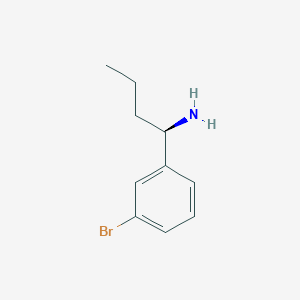 molecular formula C10H14BrN B12971676 (R)-1-(3-Bromophenyl)butan-1-amine CAS No. 698379-32-7