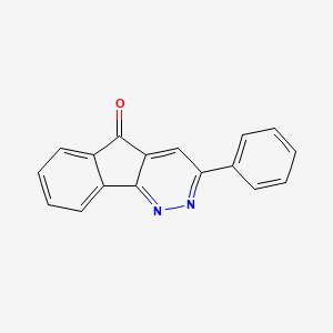 molecular formula C17H10N2O B1297178 3-苯基-5H-茚并[1,2-c]哒嗪-5-酮 CAS No. 77152-22-8