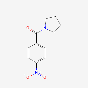 molecular formula C11H12N2O3 B1297190 (4-硝基苯基)(吡咯烷-1-基)甲酮 CAS No. 53578-11-3
