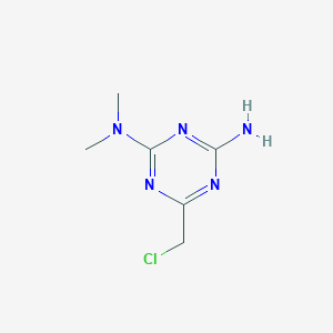 molecular formula C6H10ClN5 B1297195 6-(chloromethyl)-N,N-dimethyl-1,3,5-triazine-2,4-diamine CAS No. 21320-37-6