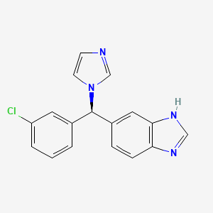 (S)-6-((3-Chlorophenyl)(1H-imidazol-1-yl)methyl)-1H-benzo[d]imidazole