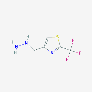 4-(Hydrazinylmethyl)-2-(trifluoromethyl)thiazole