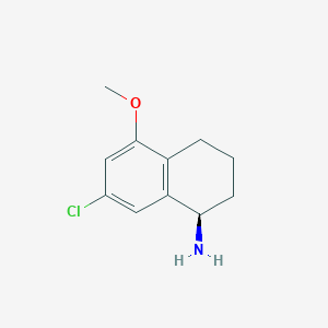 (R)-7-chloro-5-methoxy-1,2,3,4-tetrahydronaphthalen-1-amine hydrochloride