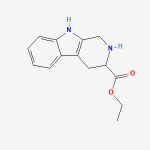 molecular formula C14H16N2O2 B1297224 2,3,4,9-Tetrahydro-1H-beta-carboline-3-carboxylic acid ethyl ester CAS No. 41300-23-6
