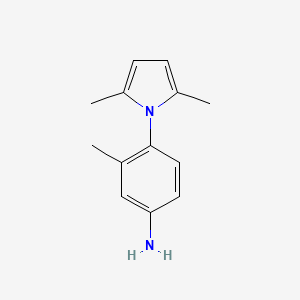 molecular formula C13H16N2 B1297229 4-(2,5-dimethyl-1H-pyrrol-1-yl)-3-methylaniline CAS No. 797806-96-3