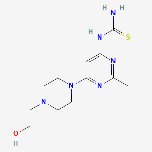 1-(6-(4-(2-Hydroxyethyl)piperazin-1-yl)-2-methylpyrimidin-4-yl)thiourea